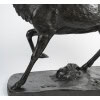 Sculpture – Le Cerf Debout (Grand Modèle) , Antoine – Louis Barye (1795-1875) – Bronze 20