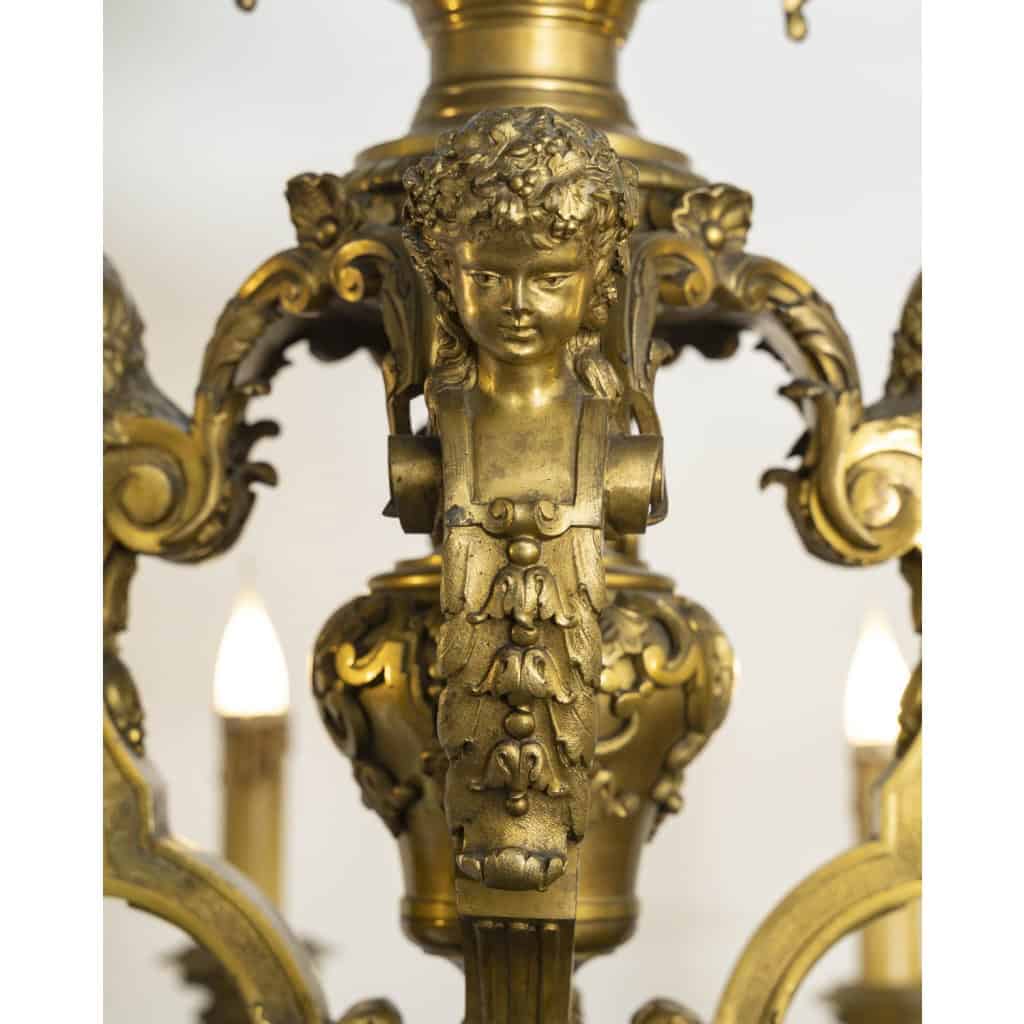 Important lustre Mazarin attribué à Ernest MOTTHEAU (1841-1905) 10