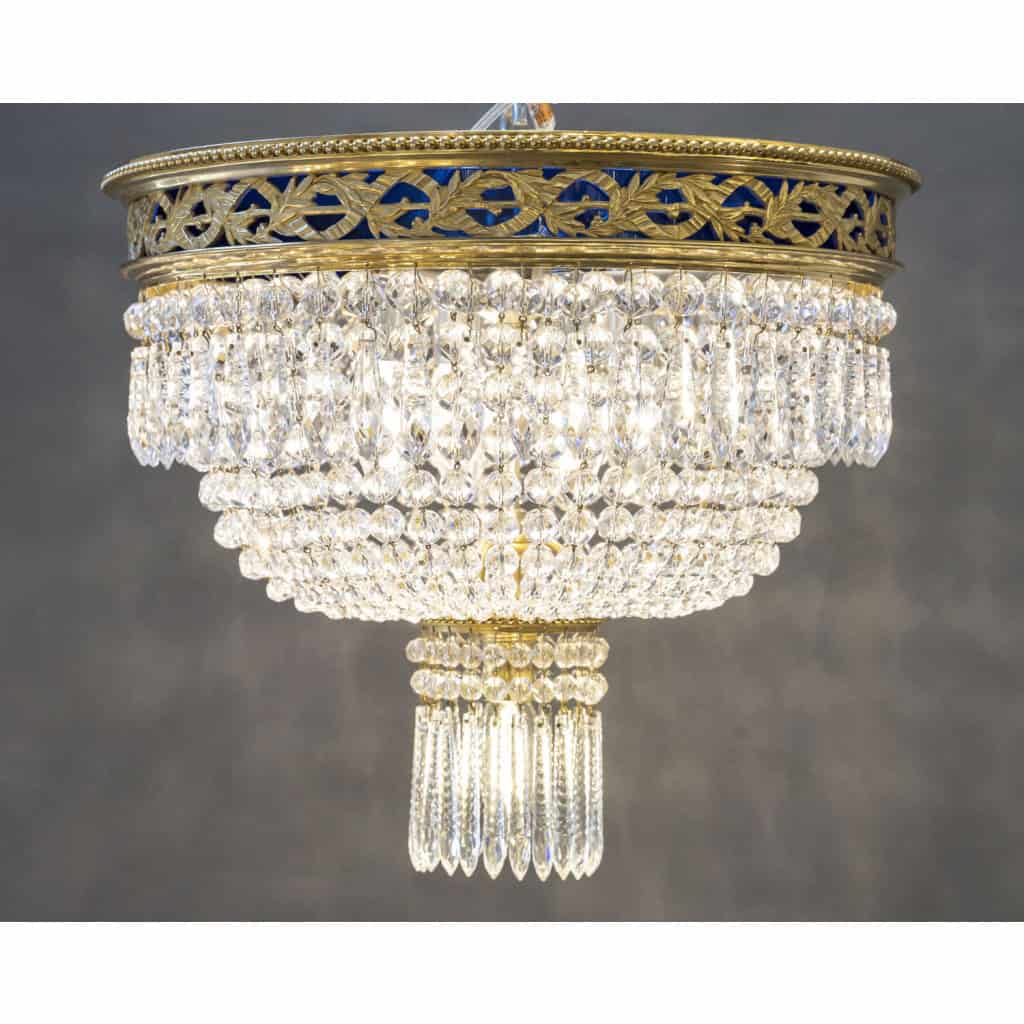 Lustre plafonnier de la Maison Baccarat du 19ème siècle. 3