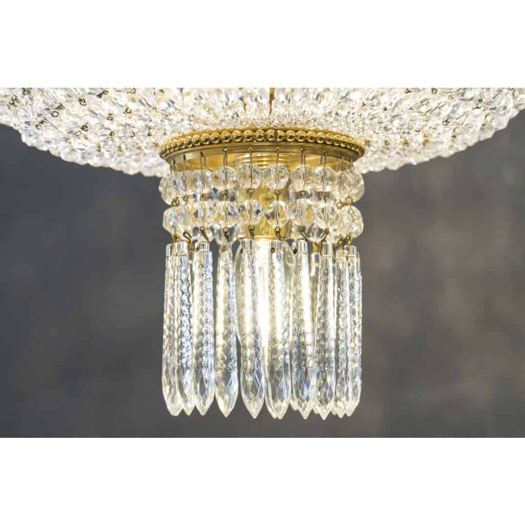 Lustre plafonnier de la Maison Baccarat du 19ème siècle. 8