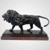 Sculpture – Le Lion Marchant , Antoine – Louis Barye (1795-1875) – Bronze 18
