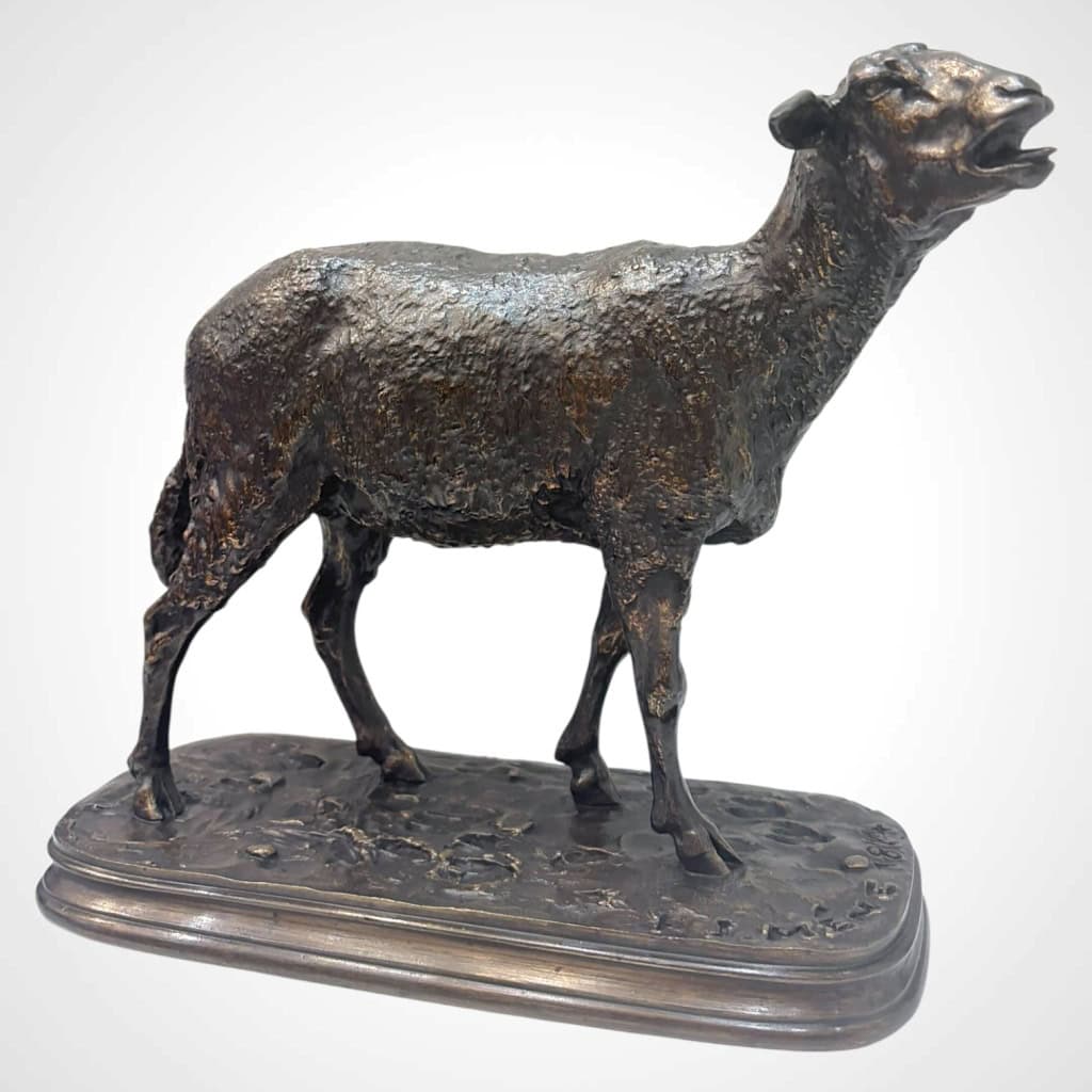 Sculpture – Mouton Des Vosges , Pierre – Jules Mêne (1864) – Bronze 4
