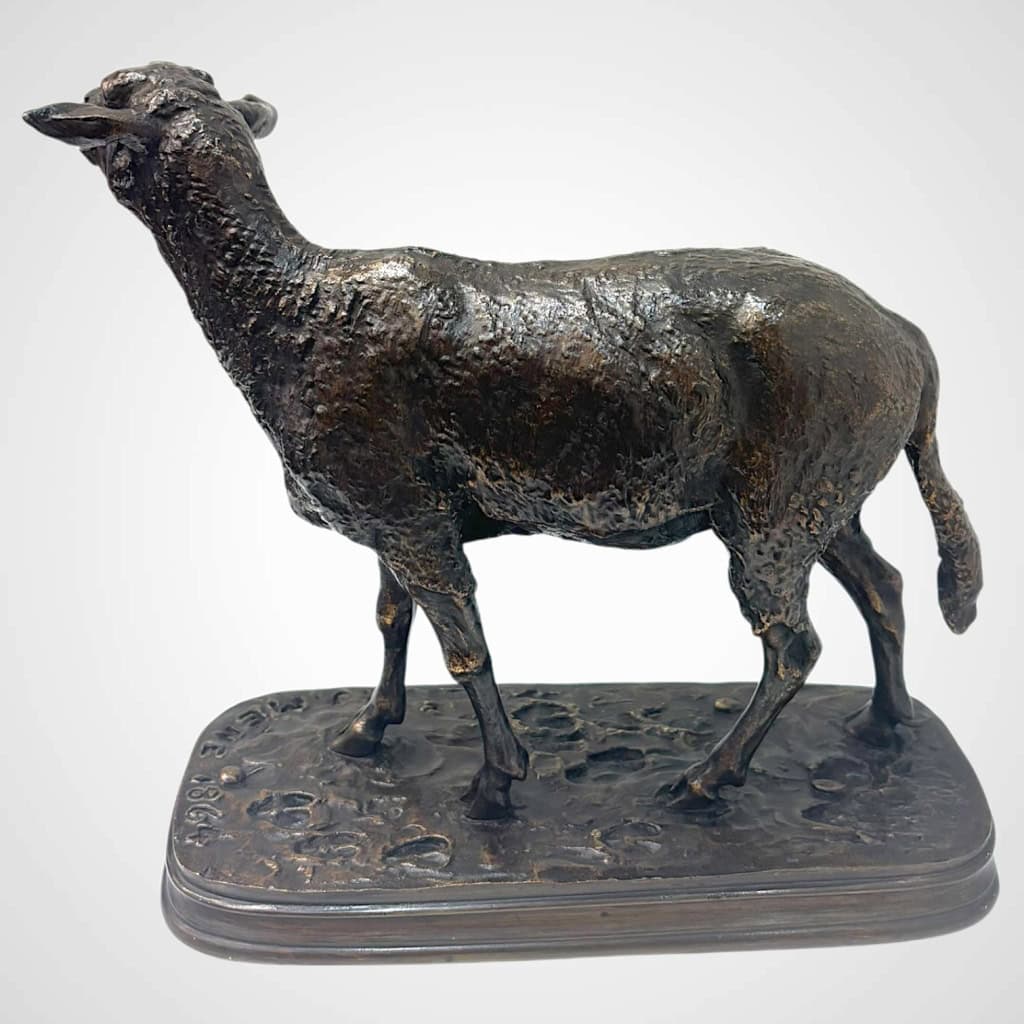 Sculpture – Mouton Des Vosges , Pierre – Jules Mêne (1864) – Bronze 9