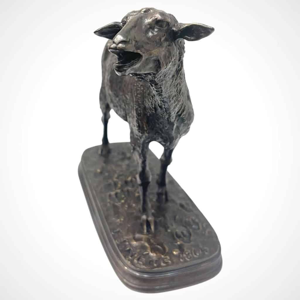 Sculpture – Mouton Des Vosges , Pierre – Jules Mêne (1864) – Bronze 7