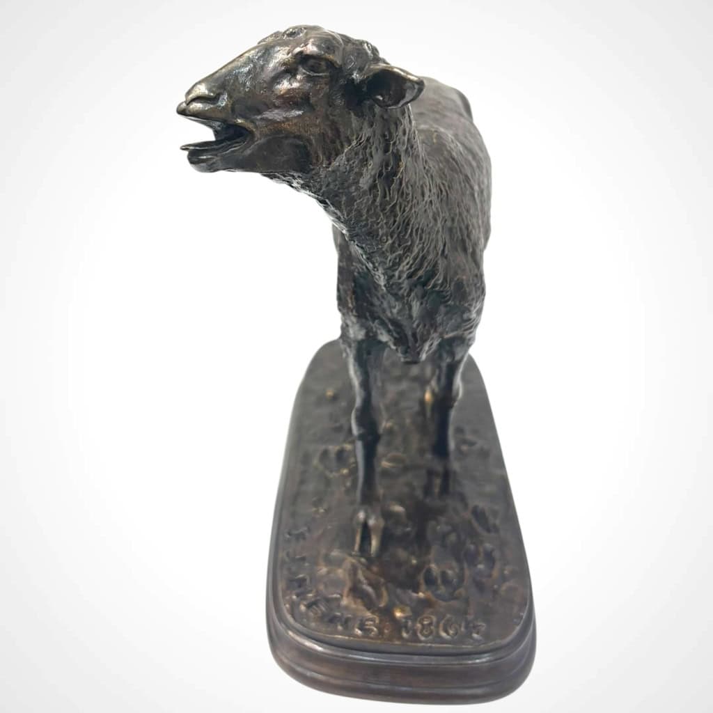 Sculpture – Mouton Des Vosges , Pierre – Jules Mêne (1864) – Bronze 8