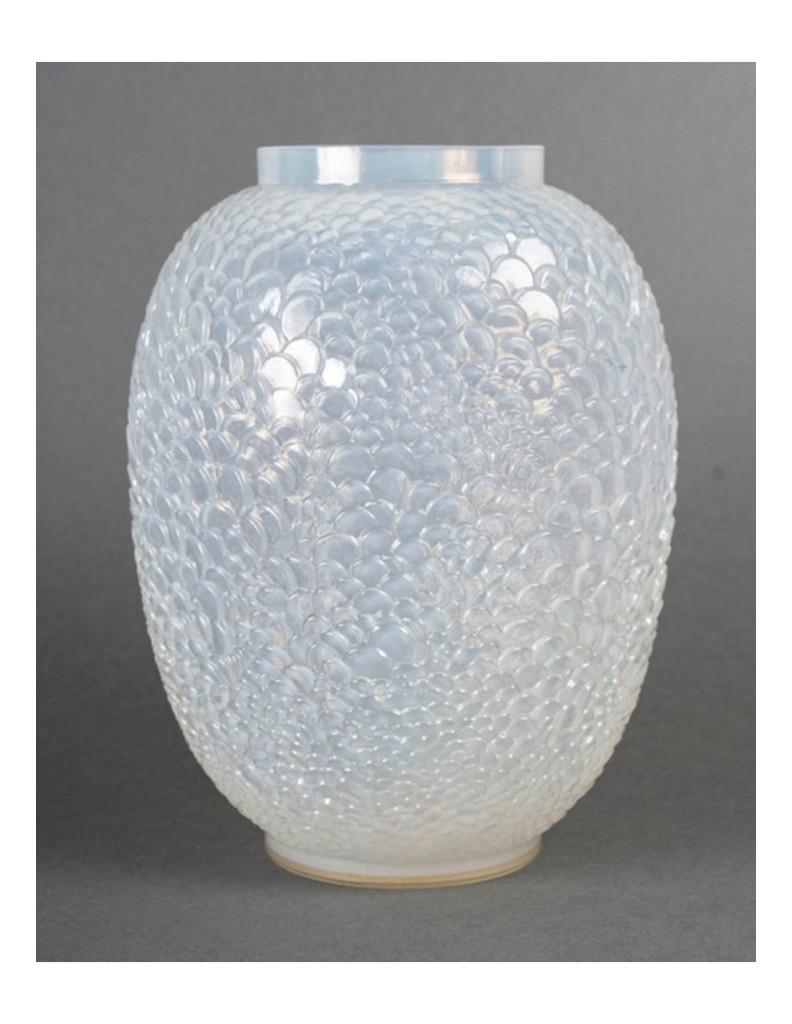 Rene Lalique -Vase ‘Ecailles’ Verre Opalescent 5