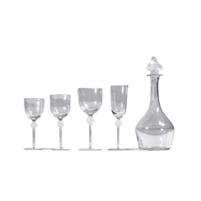 1968-LALIQUE France, Service Cristal “ROXANNE” 50 pièces 3