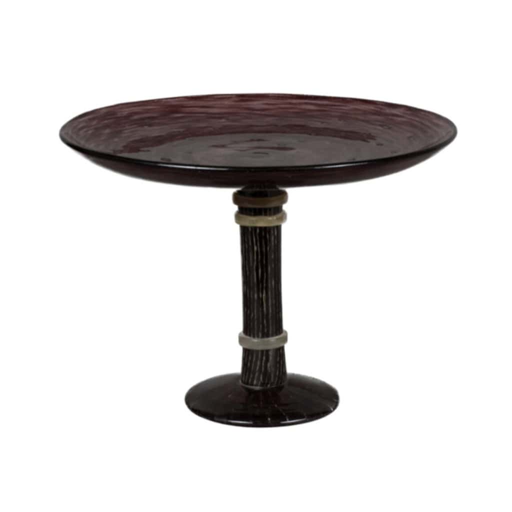 Circa 1925 Charles Schneider Coupe sur pied verre 5