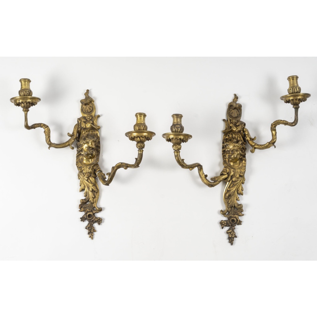 Paire d’appliques de style Régence, d’époque Napoléon III, XIXème siècle 3
