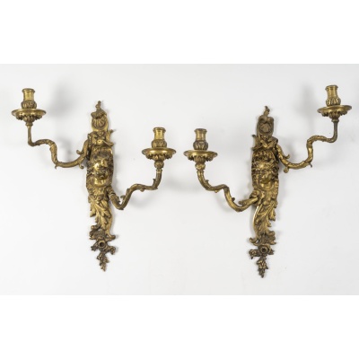 Paire d’appliques de style Régence, d’époque Napoléon III, XIXème siècle 3