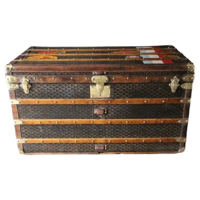Malle Goyard 100 cm des années 1920 3