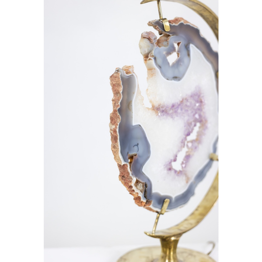 Lampe en bronze et améthyste. Années 1970. LS6460275S 12