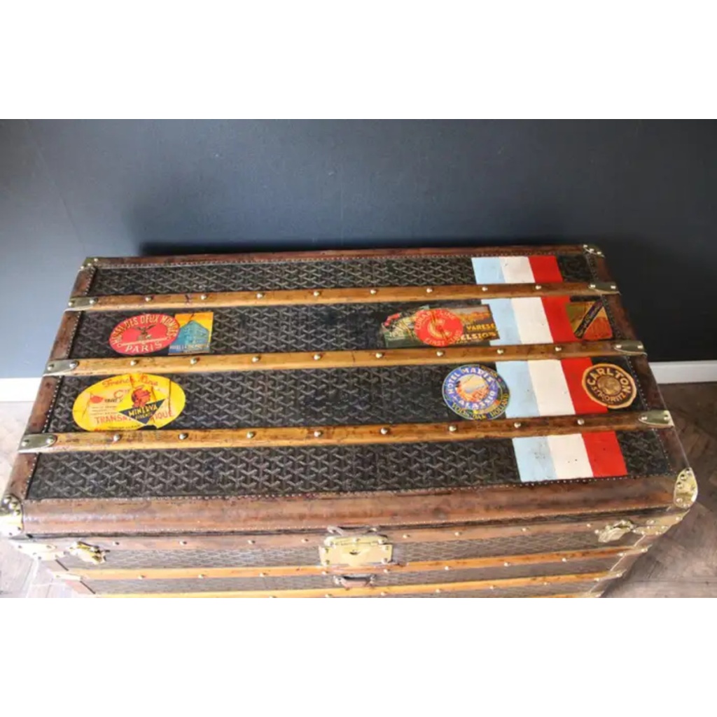 Malle Goyard 100 cm des années 1920 13