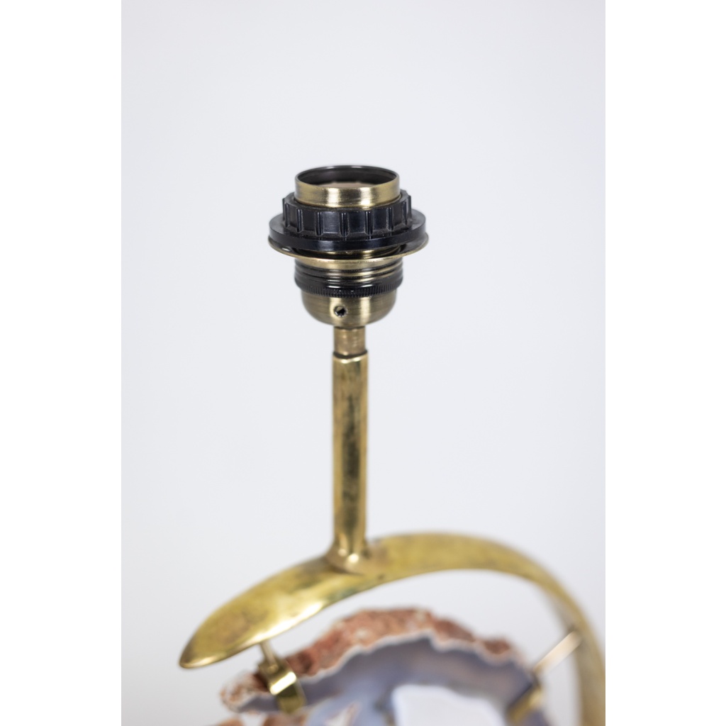 Lampe en bronze et améthyste. Années 1970. LS6460275S 14