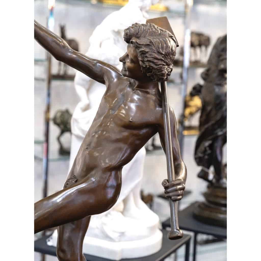 Sculpture – Une Trouvaille à Pompéi , Hippolyte Alexandre Moulin (1832-1884) – Bronze 11