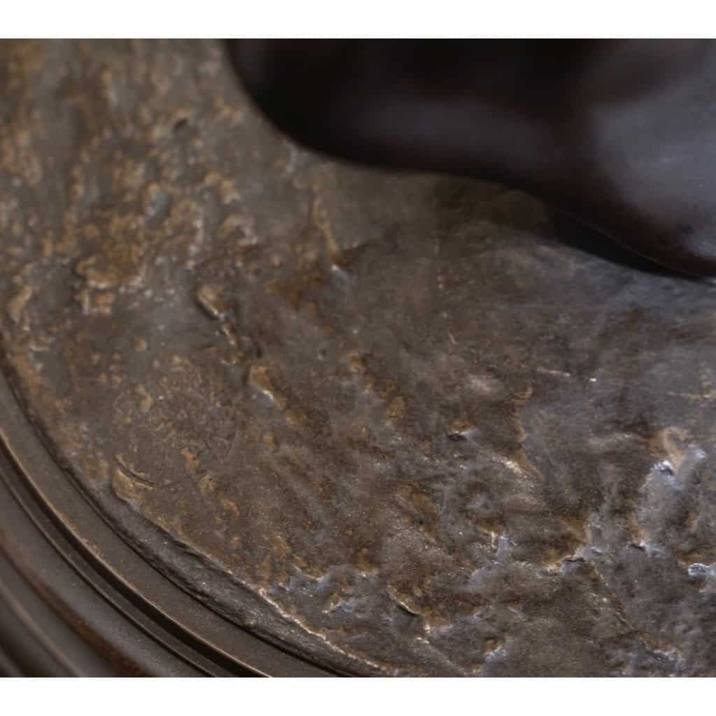 Sculpture – Une Trouvaille à Pompéi , Hippolyte Alexandre Moulin (1832-1884) – Bronze 13