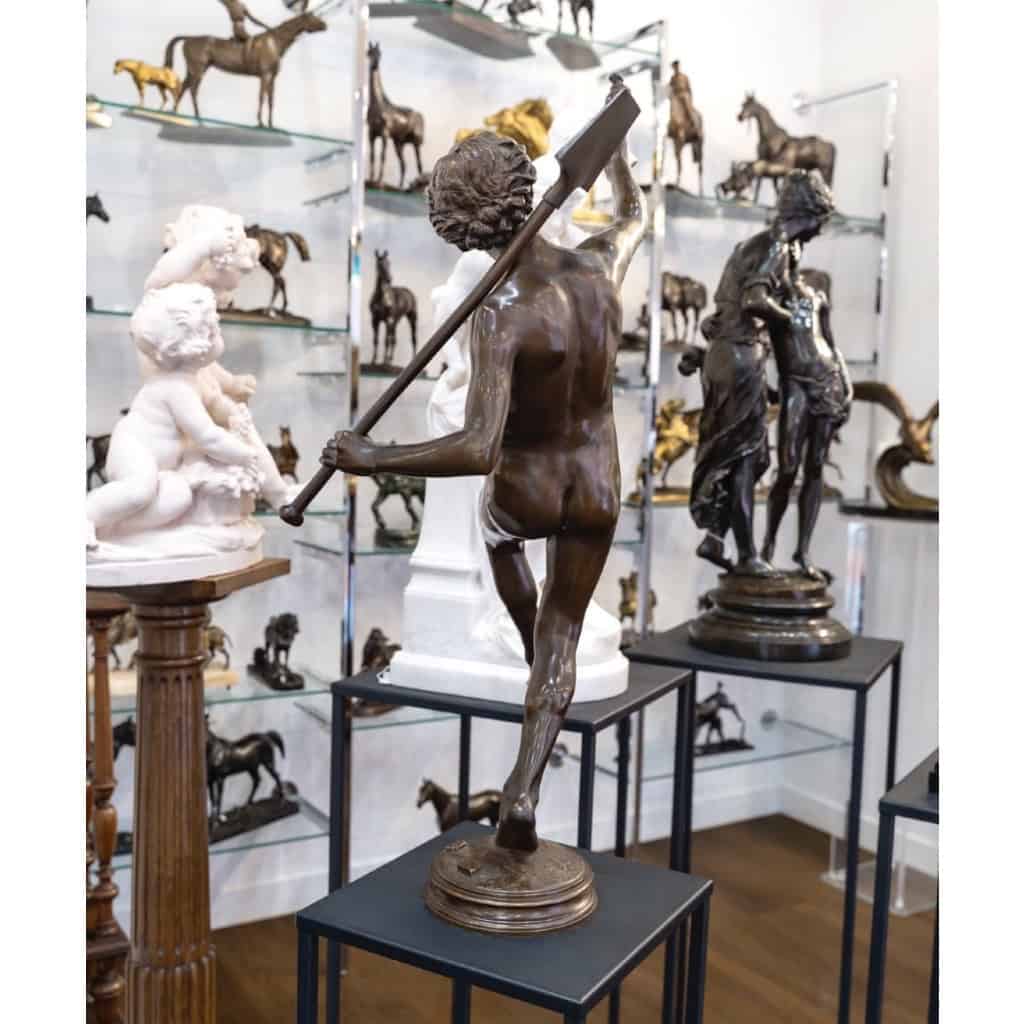 Sculpture – Une Trouvaille à Pompéi , Hippolyte Alexandre Moulin (1832-1884) – Bronze 7