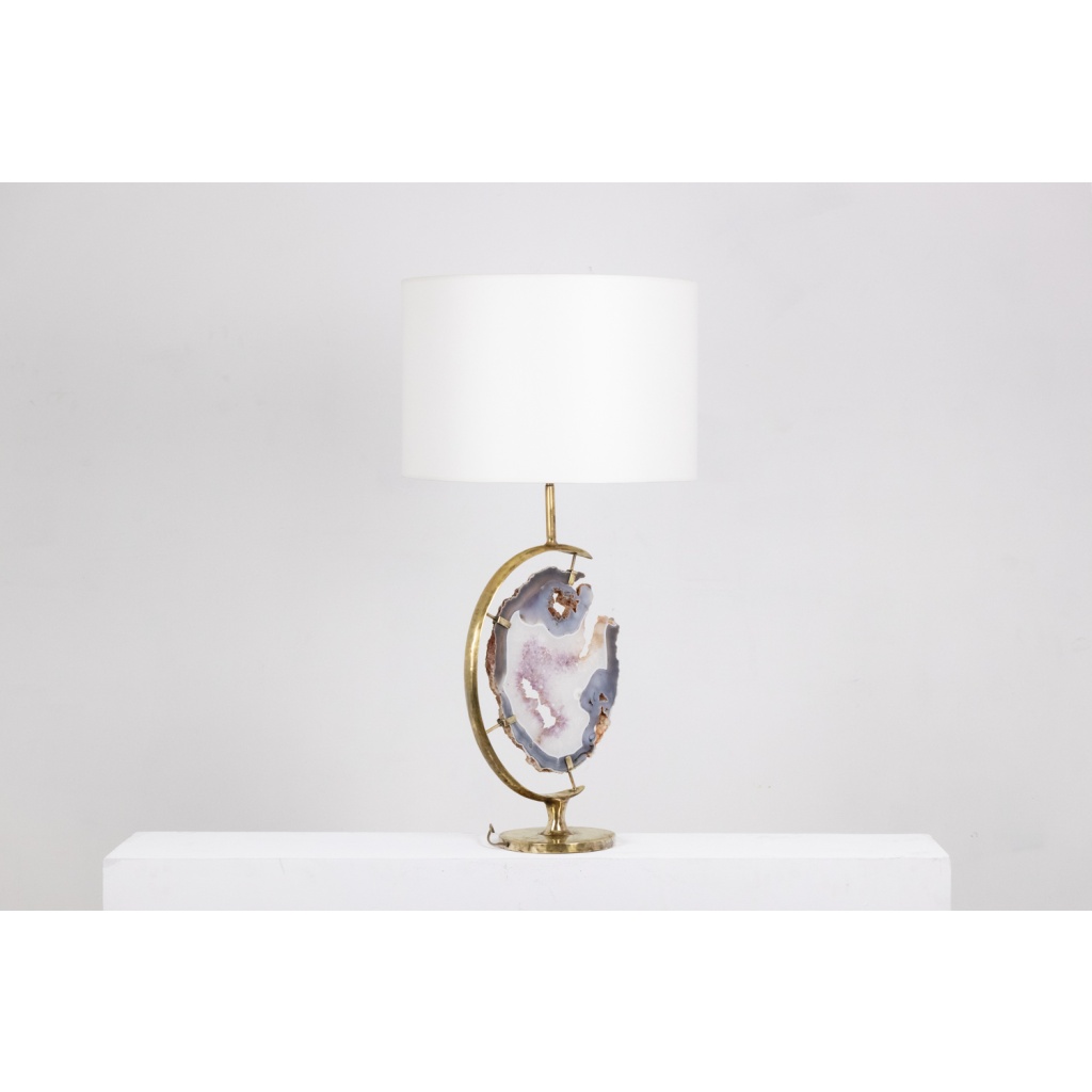 Lampe en bronze et améthyste. Années 1970. LS6460275S 4