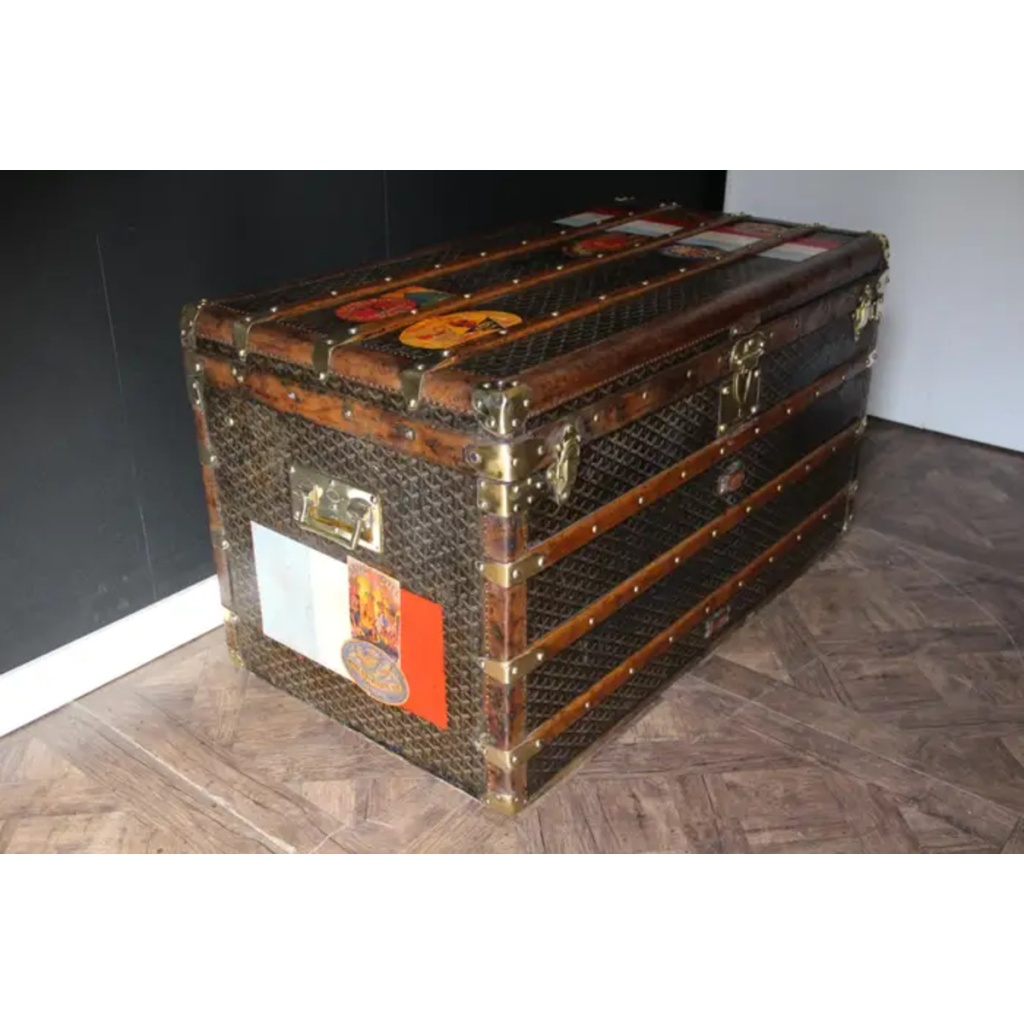 Malle Goyard 100 cm des années 1920 4