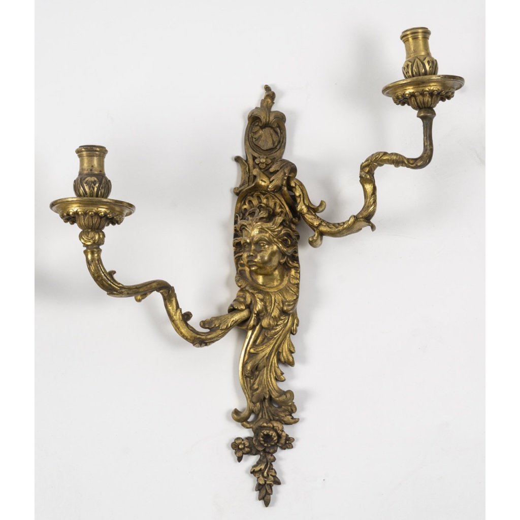 Paire d’appliques de style Régence, d’époque Napoléon III, XIXème siècle 4