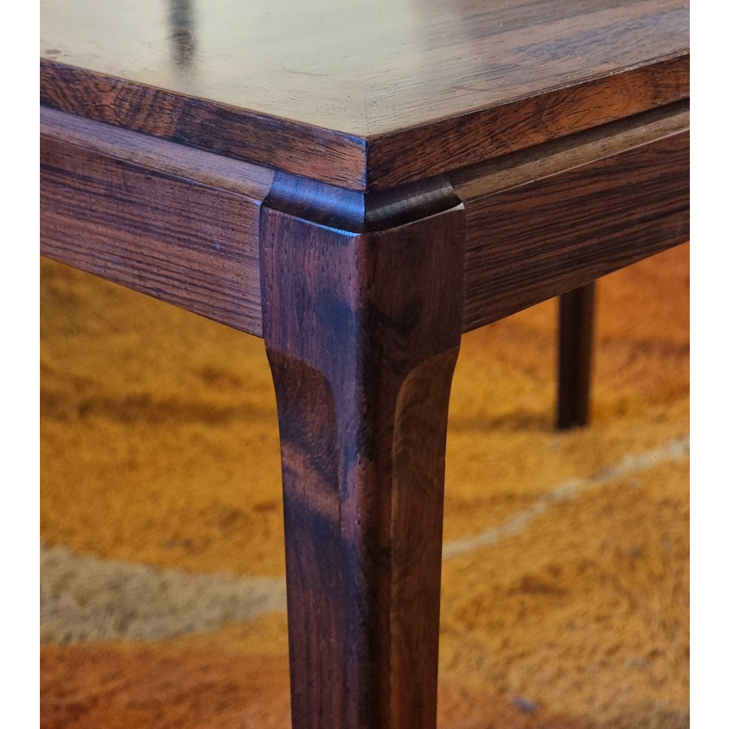 Table basse, d’appoint vintage scandinave en palissandre 1960 6