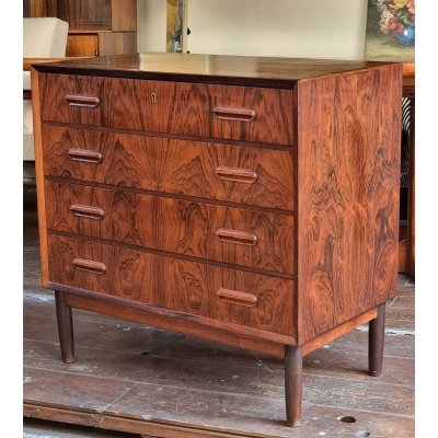 Commode vintage scandinave en palissandre 1960