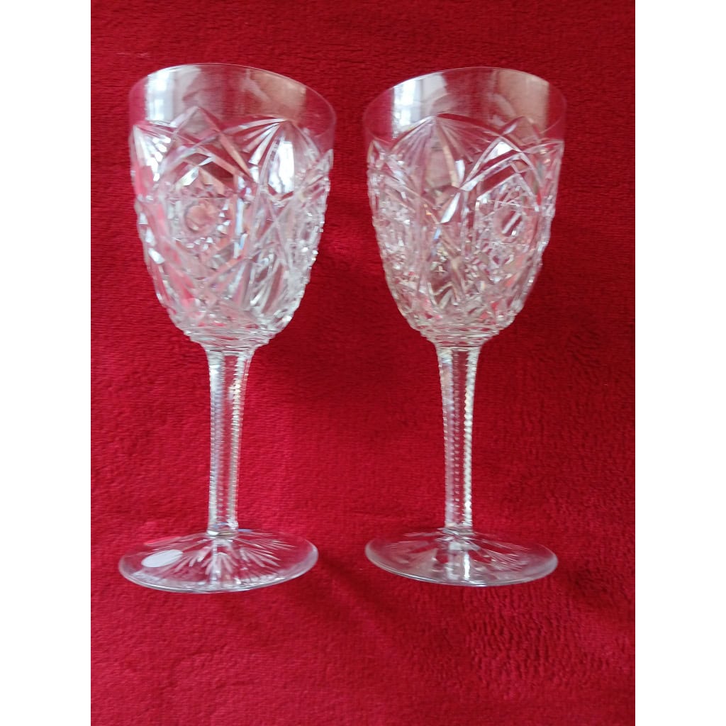 2 verres à eau en cristal de Baccarat Modèle Lagny 3