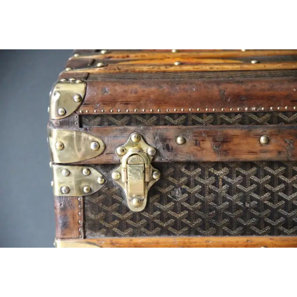 Malle Goyard 100 cm des années 1920 5