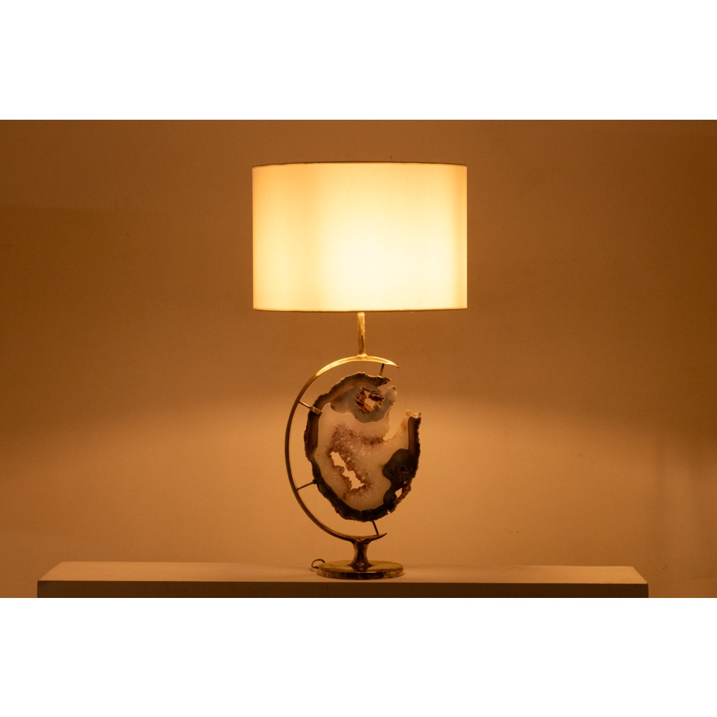 Lampe en bronze et améthyste. Années 1970. LS6460275S 6