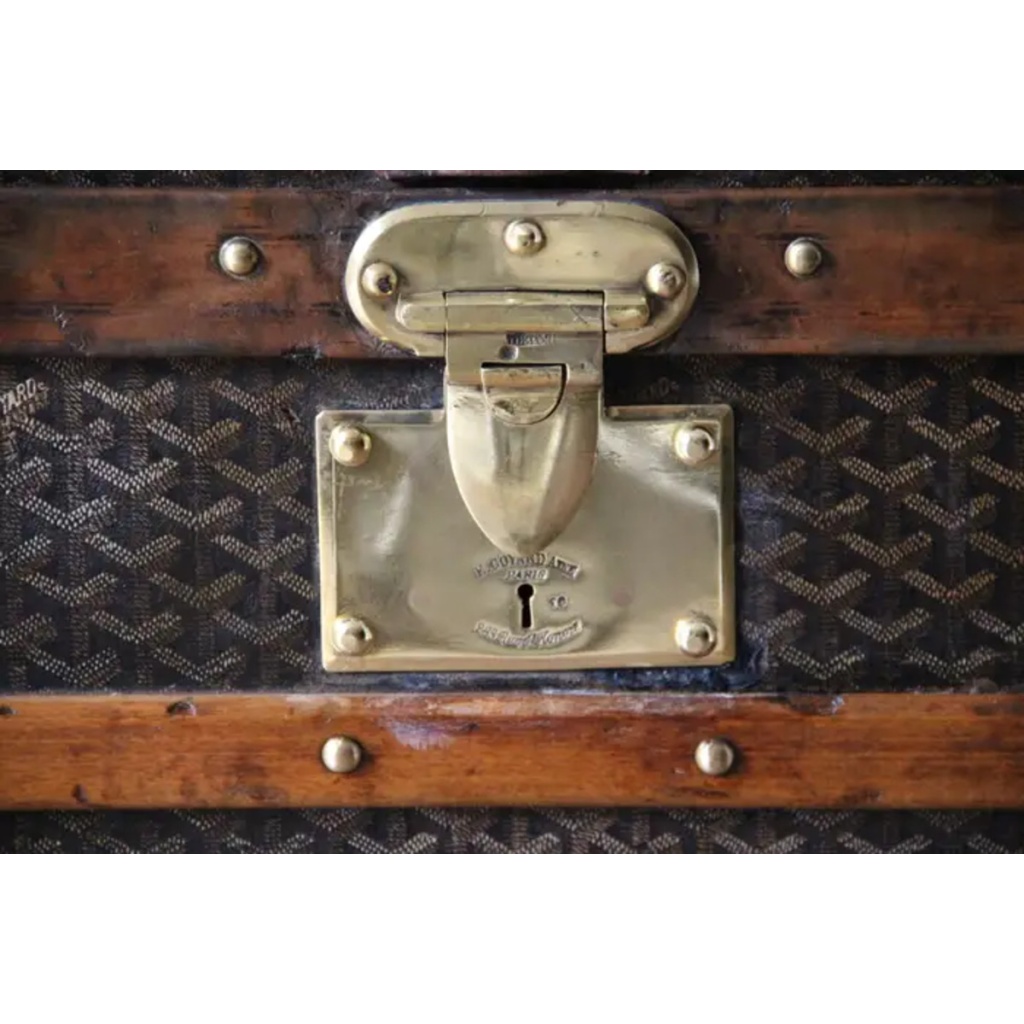 Malle Goyard 100 cm des années 1920 6