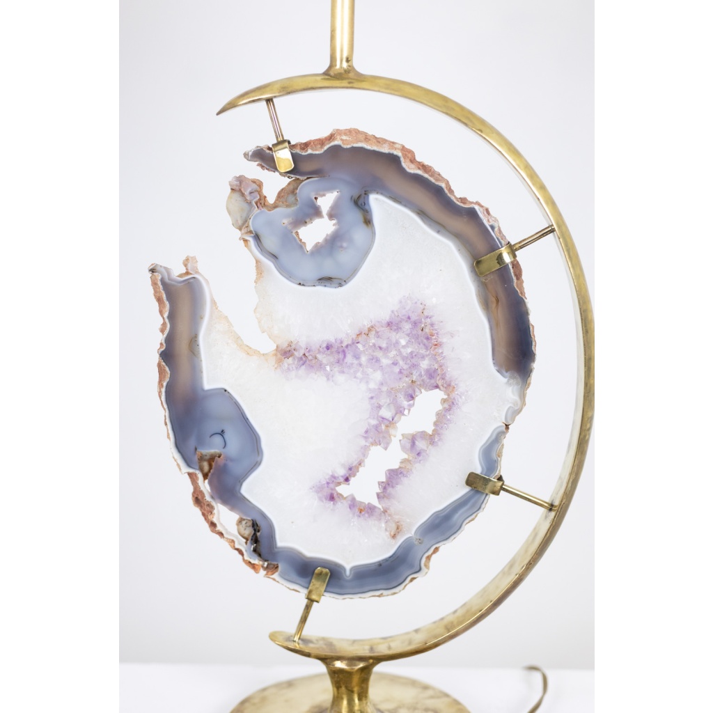Lampe en bronze et améthyste. Années 1970. LS6460275S 7