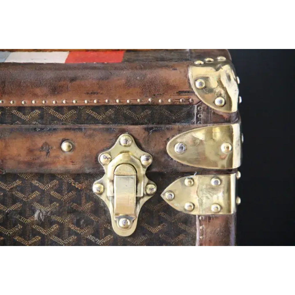 Malle Goyard 100 cm des années 1920 7