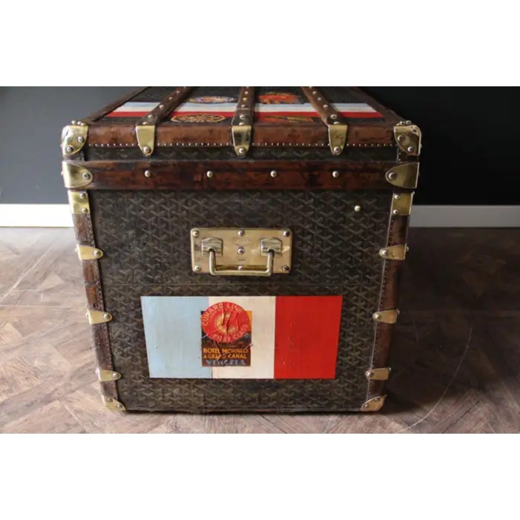 Malle Goyard 100 cm des années 1920 8