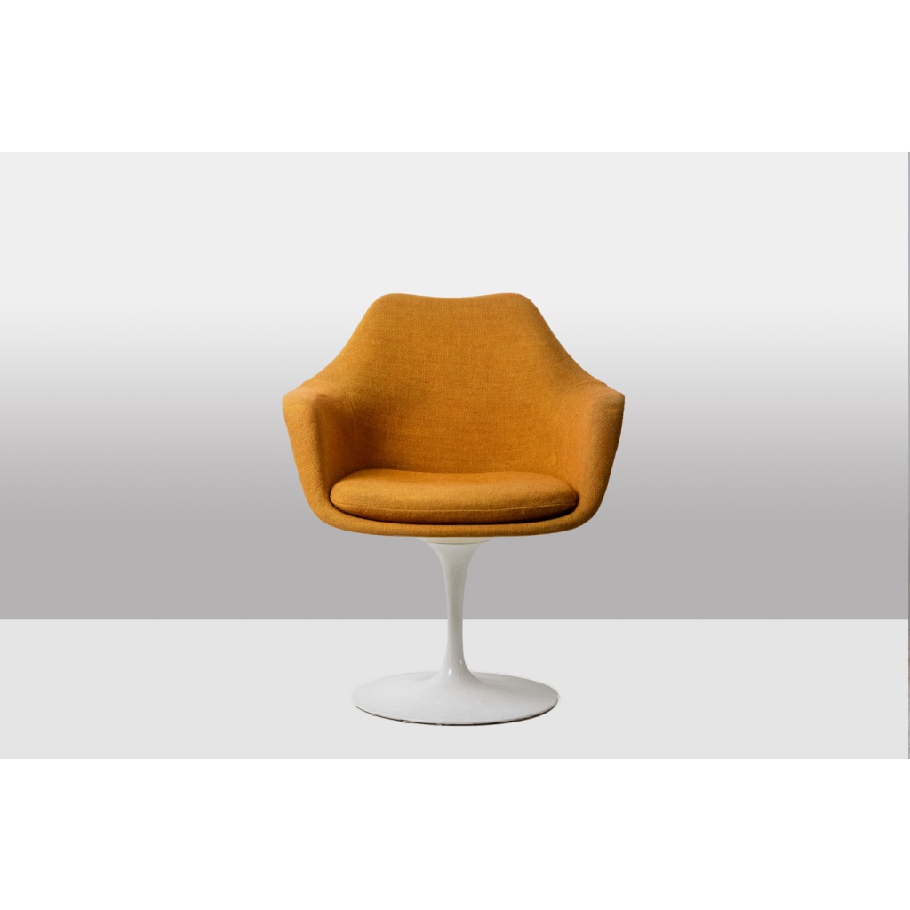 Eero Saarinen pour Knoll. Fauteuil « Tulipe » jaune safran. Circa 1960-70 LS6555609P 7
