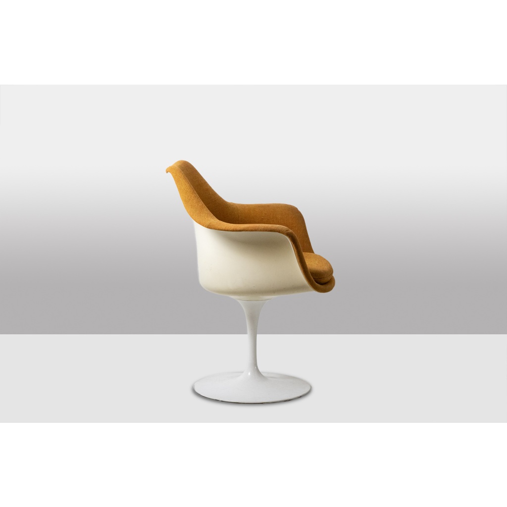 Eero Saarinen pour Knoll. Fauteuil « Tulipe » jaune safran. Circa 1960-70 LS6555609P 6
