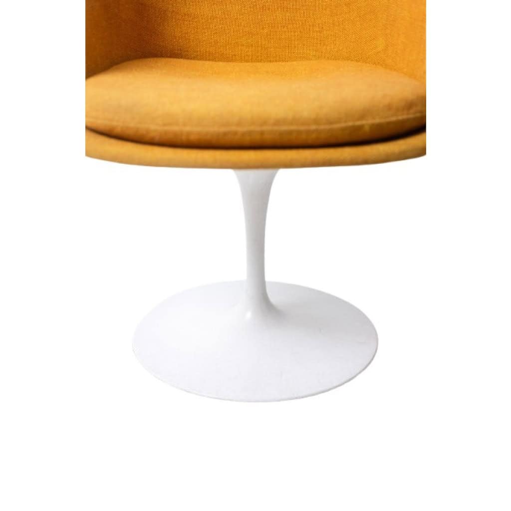 Eero Saarinen pour Knoll. Fauteuil « Tulipe » jaune safran. Circa 1960-70 LS6555609P 11