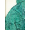 « Les Jumeaux », bas-relief encadré de chêne en bois et cuivre patiné. LS64863009P 16
