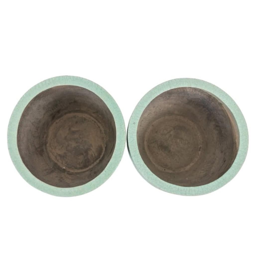 Paire de chevets ou bouts de canapé en laiton, verre et miroir. Années 70. LS6566387U 9