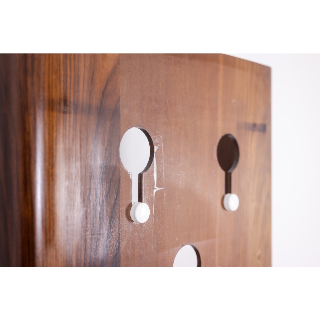 Carlo di Carli. Porte-manteaux en placage de palissandre. Années 1960. 11