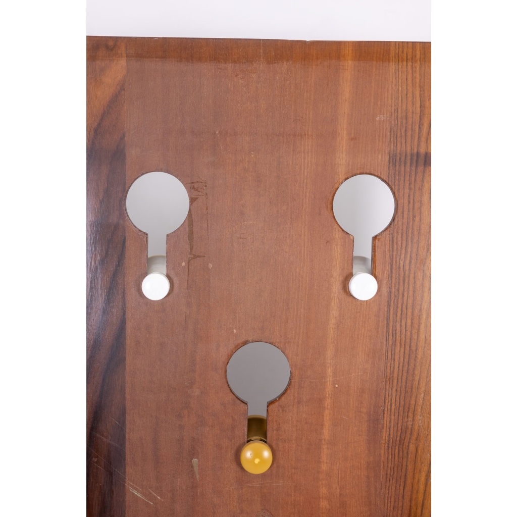 Carlo di Carli. Porte-manteaux en placage de palissandre. Années 1960. 12