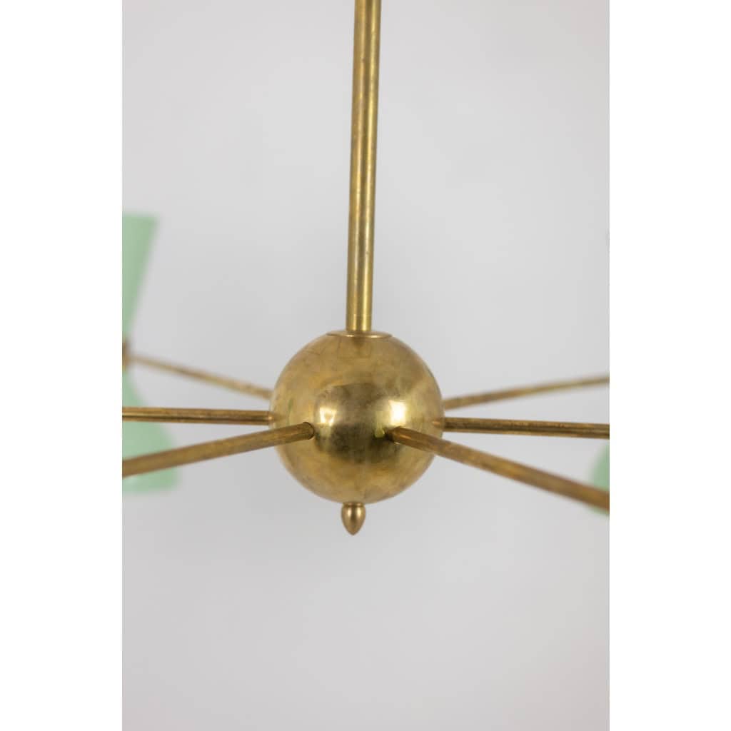 Lustre rayonnant de forme diabolo à 12 lumières. Contemporain. LS65881156T 9