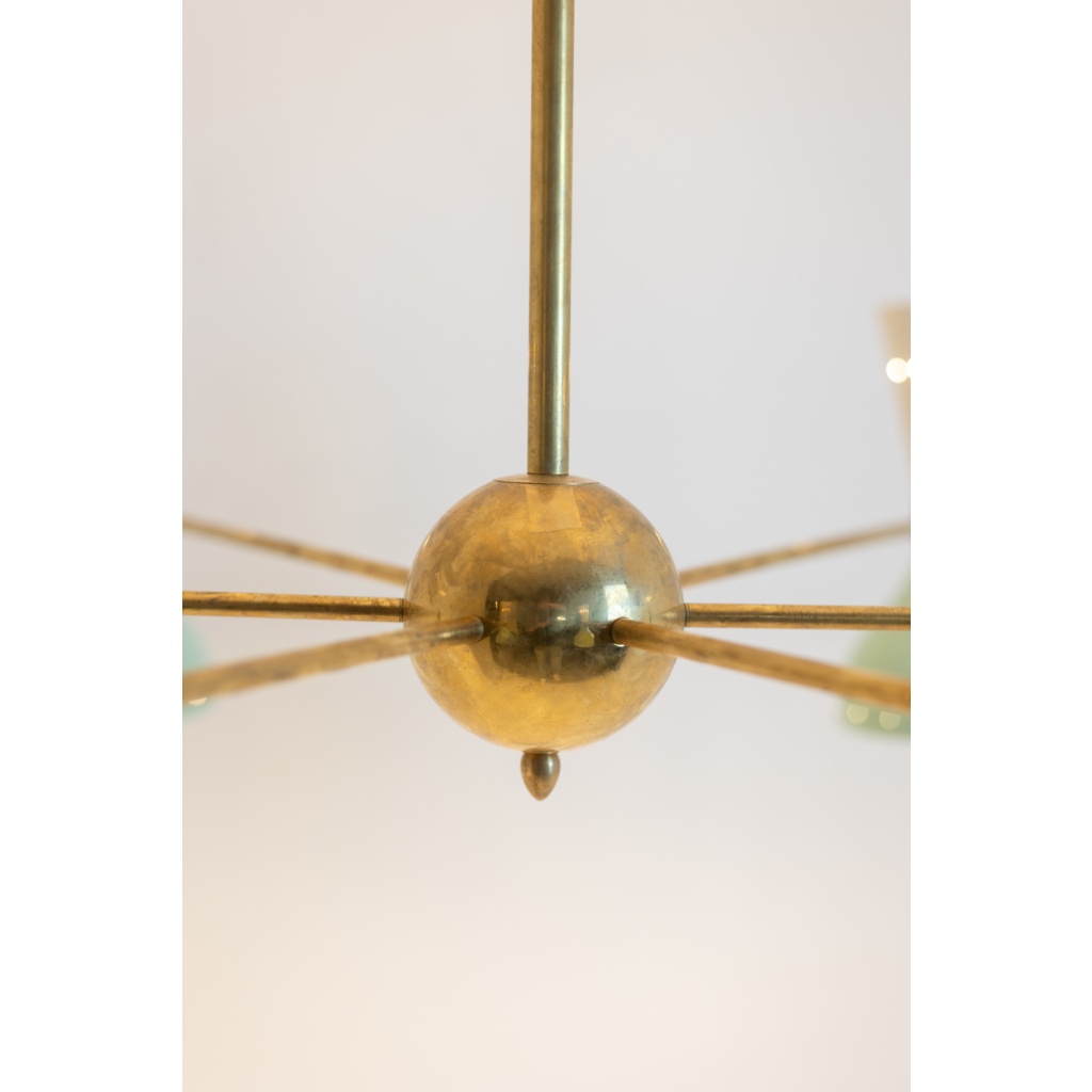 Lustre rayonnant de forme diabolo à 12 lumières. Contemporain. LS65891156T 8