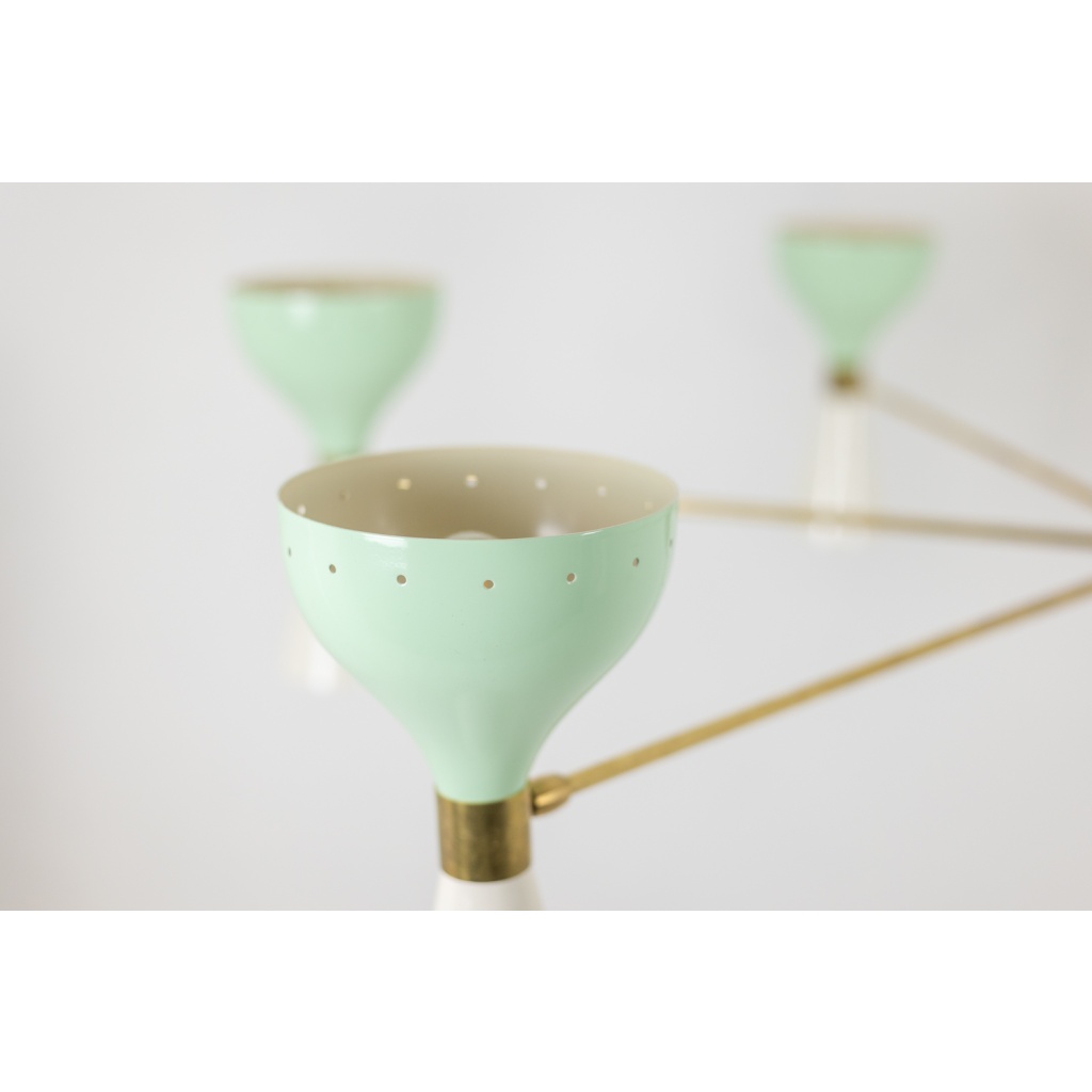 Lustre rayonnant de forme diabolo à 12 lumières. Contemporain. LS65891156T 14