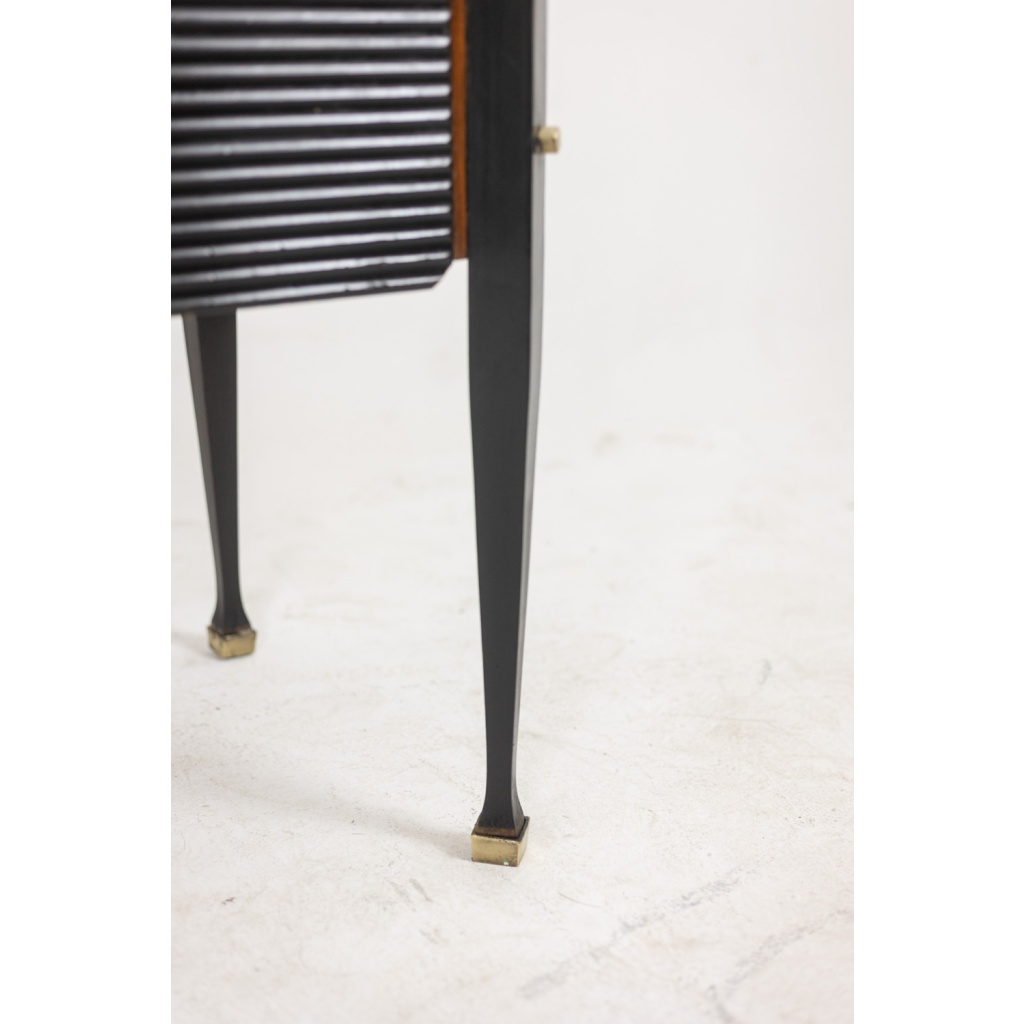 Paire de cabinets italiens en placage de teck. Années 1960. LS65632009/2P 12