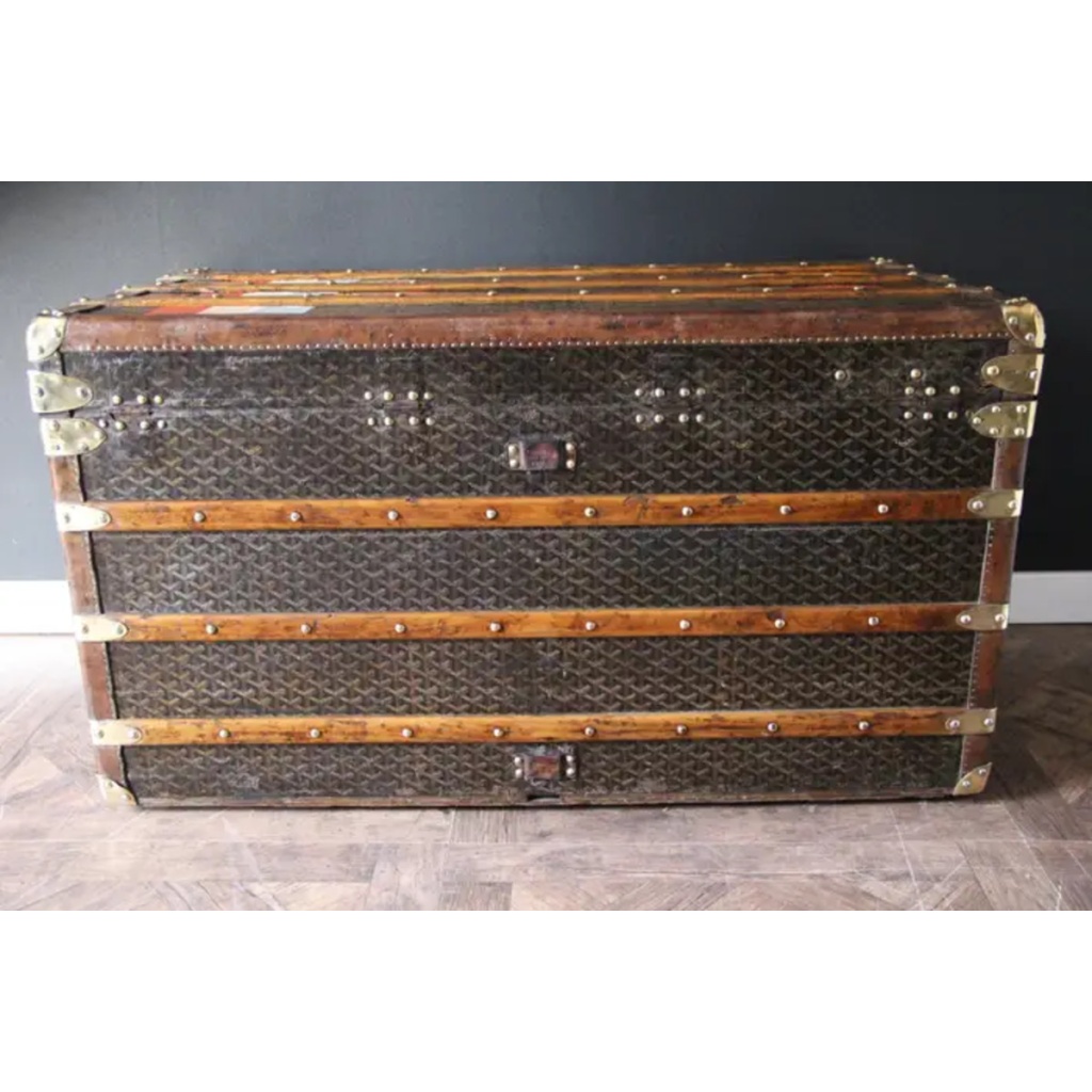 Malle Goyard 100 cm des années 1920 11