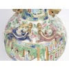 Paire de vases Canton pouvant former des lampes , XIXème siècle. 20