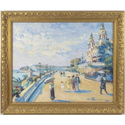Martin LINDENAU 1948, Bord de mer à Monaco 3