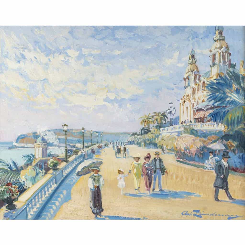 Martin LINDENAU 1948, Bord de mer à Monaco 4