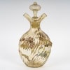 1890 Cristallerie Emile Gallé – Flacon Carafe Verre Jaune Emaillé Fleurs Papillon 15