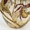 1890 Cristallerie Emile Gallé – Flacon Carafe Verre Jaune Emaillé Fleurs Papillon 21